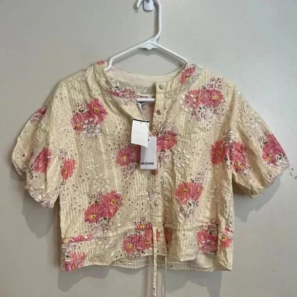 Walter Baker Puff Sleeve Celeste Boho Top NEW WITH TAG - Picture 3 of 7